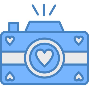 Kamera. Web simgesi basit illüstrasyon