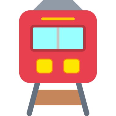 otobüs durağı simgesi, basit vektör illüstrasyonu