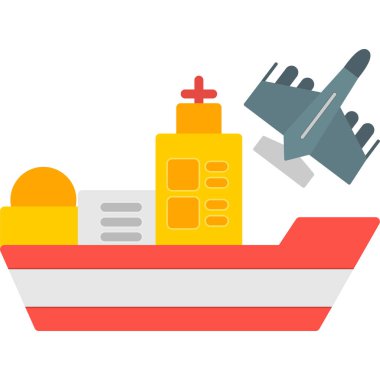 Kargo gemisi kapsayıcılar vektör çizim ile