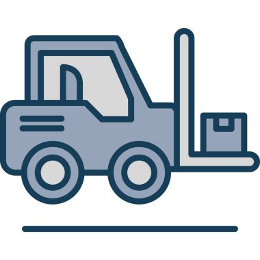 Moda stili izole edilmiş arkaplanda inşaat vinç simgesi