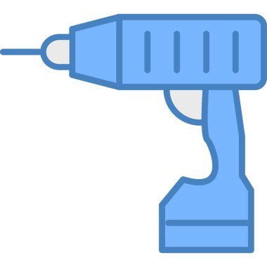 matkap simgesi. Web için matkap vektör simgelerinin basit çizimi