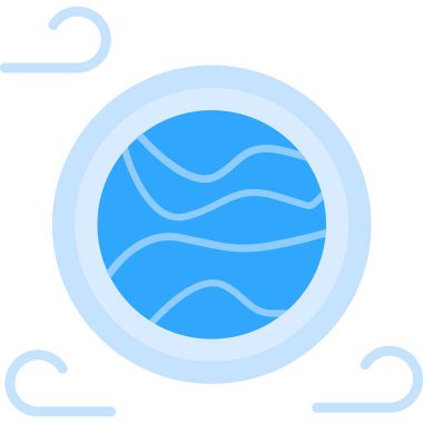 Su. Web simgesi basit illüstrasyon