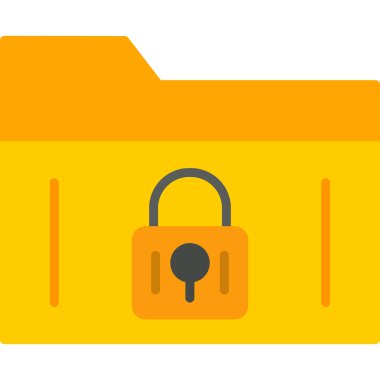 Güvenli Dizin Vektör İllüstrasyonu, Basit Simge