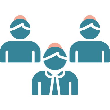 İş ve ofis ikonu. vektör illüstrasyonu