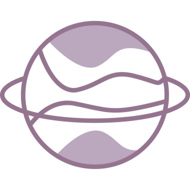 seyyare yerküre simgesi tasarım izole