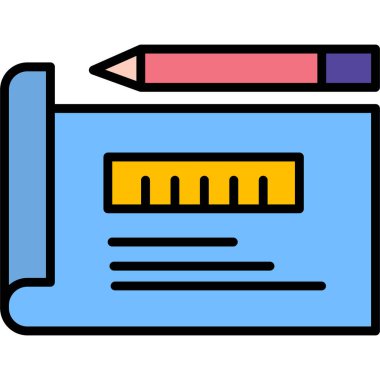 kalem ve kalem vektör simgesi