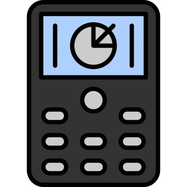 hesap makinesi simgesi vektör illüstrasyonu