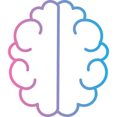 Beyin. Web simgesi basit tasarım