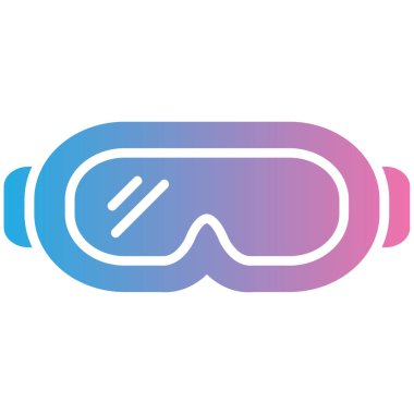 Gözlük simgesi vektör çizim