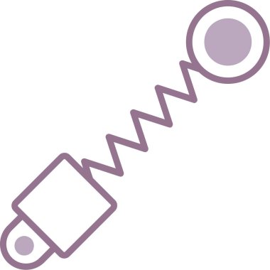 Tek bir izole simgenin vektör illüstrasyonu