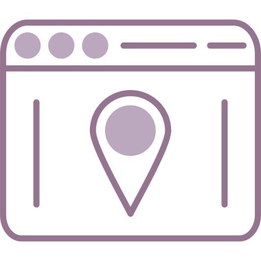 harita konumu simgesi ana hat biçiminde