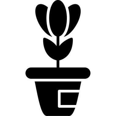 Bitki. Web simgesi basit tasarım