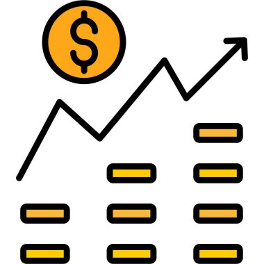 iş büyüme vektör simgesi