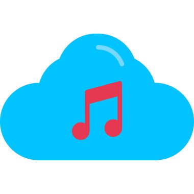 müzik notası ikon vektör illüstrasyonu