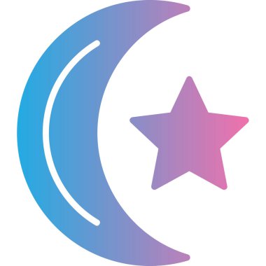 Ay simgesinin vektör illüstrasyonu