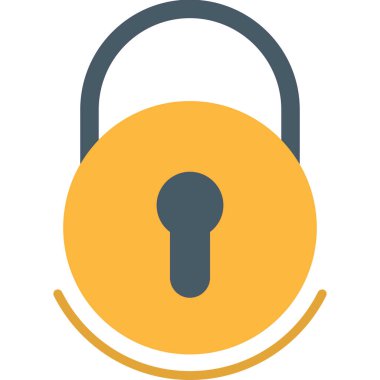 düz vektör simgesini kilitle