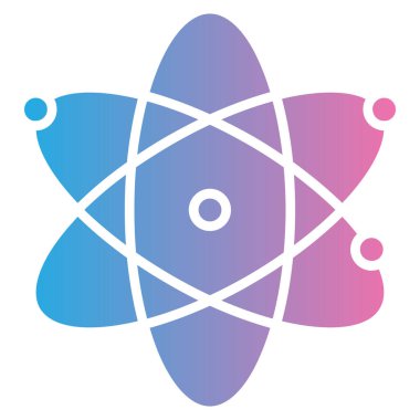 Atom simgesinin vektör illüstrasyonu
