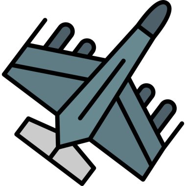 Uçak simgesi. Uçak basit illüstrasyon vektör web simgesi