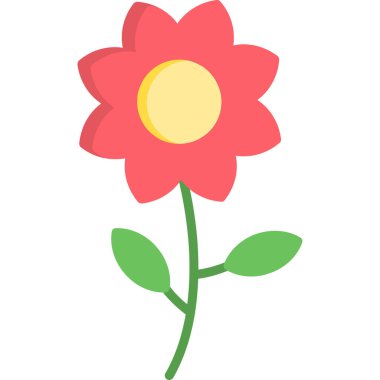 çiçek simgesi vektör illüstrasyonu