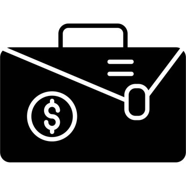 evrak çantası ikonu vektör illüstrasyonu