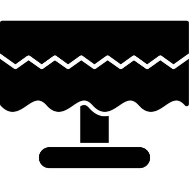 Modern çağın vektör çizimi ve su ikonu eksikliği