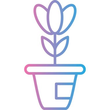 çiçek simgesi vektör illüstrasyonu