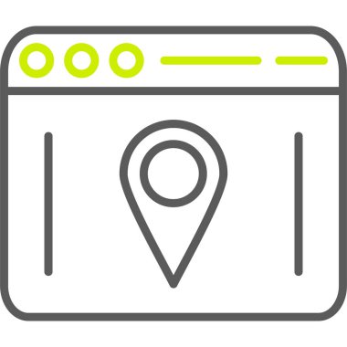 Harita işaretleyici vektör simgesi