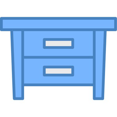 mobilya renkli vektör simgesi.