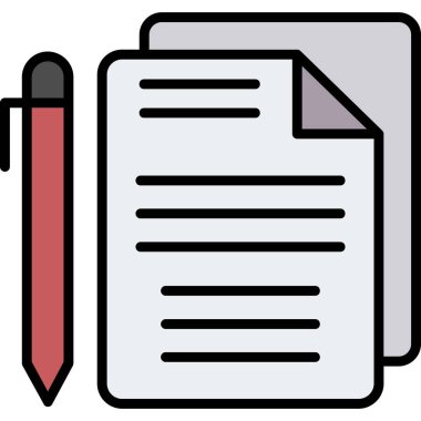 belge simgesi. vektör illüstrasyonu