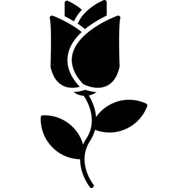 Çiçek Vektörü Şekil Simgesi Tasarımı