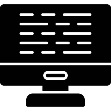 Sunucu. Web simgesi basit illüstrasyon