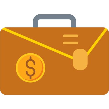 İçinde para simgesi olan çanta. Torba vektör simgesi beyaz arkaplanda izole edilmiş çuvalın düz çizimi