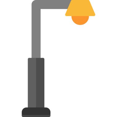 lamba yassı ışık vektör simgesi tasarımı