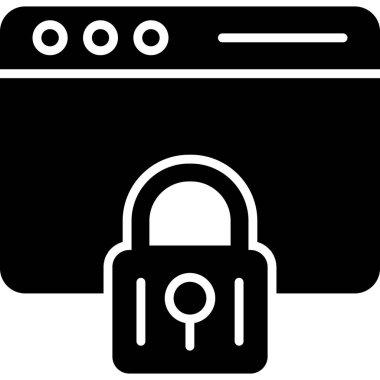 kilit simgesi, vektör illüstrasyonu