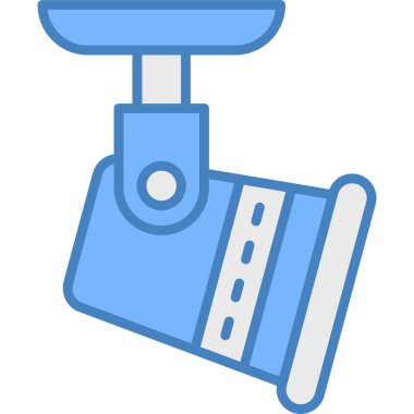 Elektrik süpürgesi simgesi, basit vektör illüstrasyonu