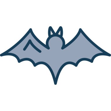 yarasa simgesi vektör illüstrasyonu