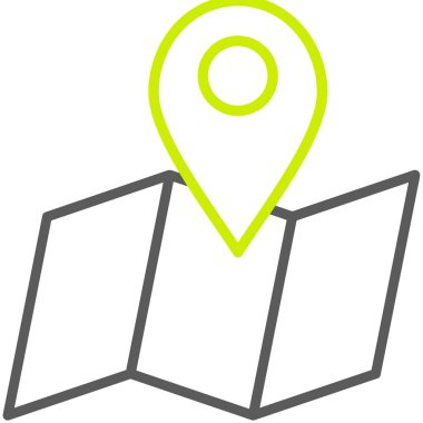 harita konumu ikon vektör illüstrasyonu