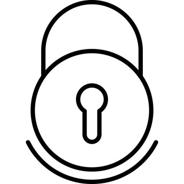 ikon vektör illüstrasyonunu kilitle