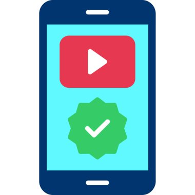 akıllı telefon simgesi vektör illüstrasyonu