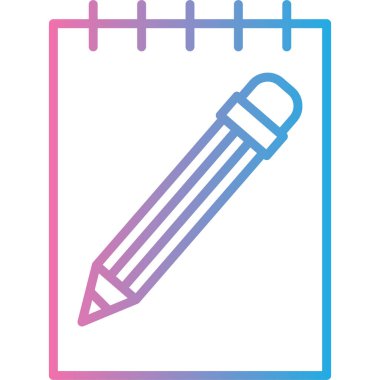 Kalem. Web simgesi basit illüstrasyon