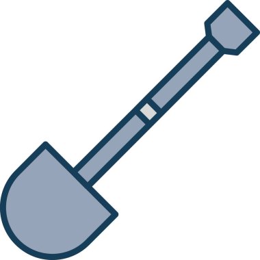 kürek simgesi vektör illüstrasyonu