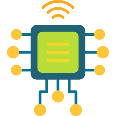 Veri merkezi. Web simgesi basit illüstrasyon