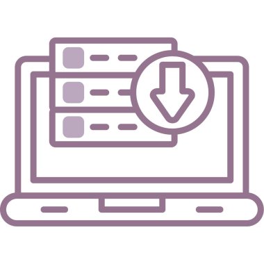 Veri ayarları satır biçimi vektör tasarımı ile bilgisayar monitörü