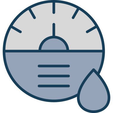 Su. Web simgesi basit illüstrasyon