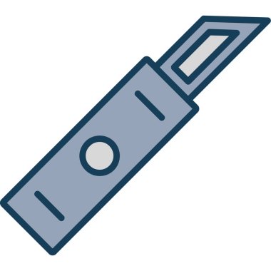 Bıçak. Web simgesi basit illüstrasyon