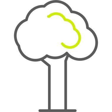 Ağaç. Web simgesi basit tasarım