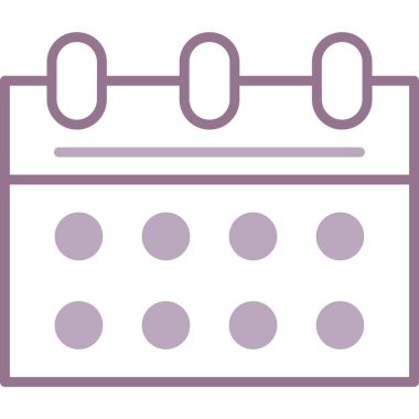 Takvim simgesi vektör illüstrasyonu