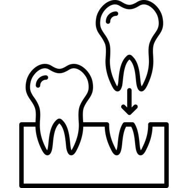 diş ikonu vektör illüstrasyon tasarımı