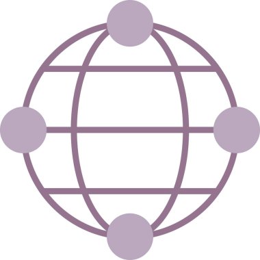 küresel ağ. Basit resimleme