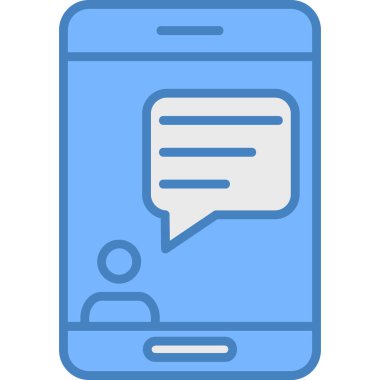 Sohbet mesajı. Basit tasarım